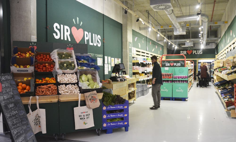 Foodsharing bei SirPlus hei&szlig;t Lebensmittel aus Superm&auml;rkte retten