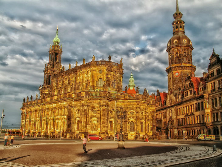 Blick auf die Dresdner Altstadt
