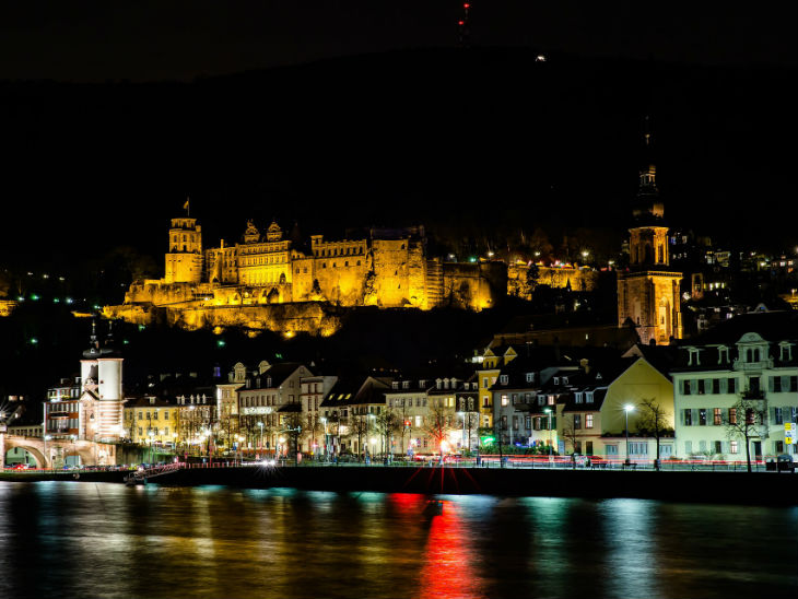 Heidelberg bei Nacht