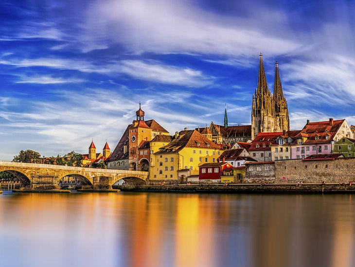 Die sch&ouml;ne Stadt in Bayern: Regensburg