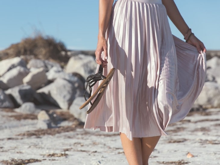 Rockmode mit Plissee