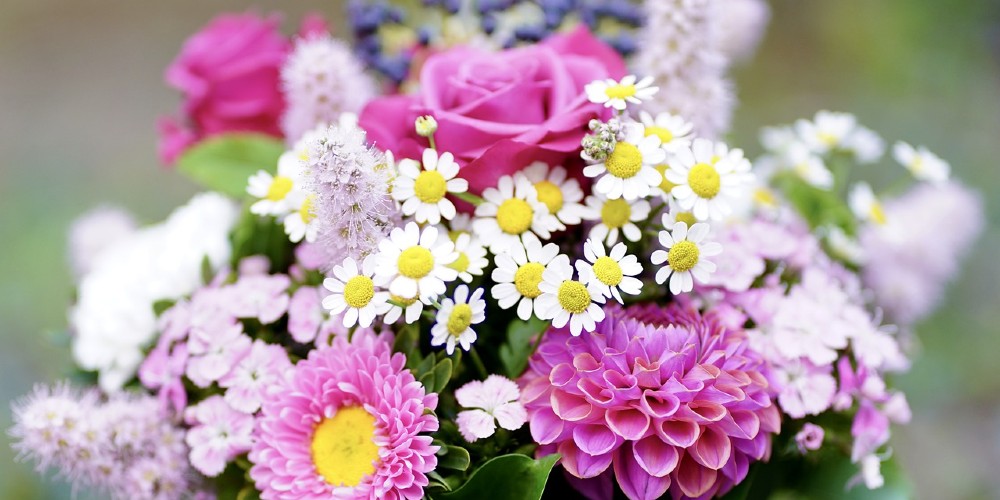 Blumenstrauß mit Gänseblümchen