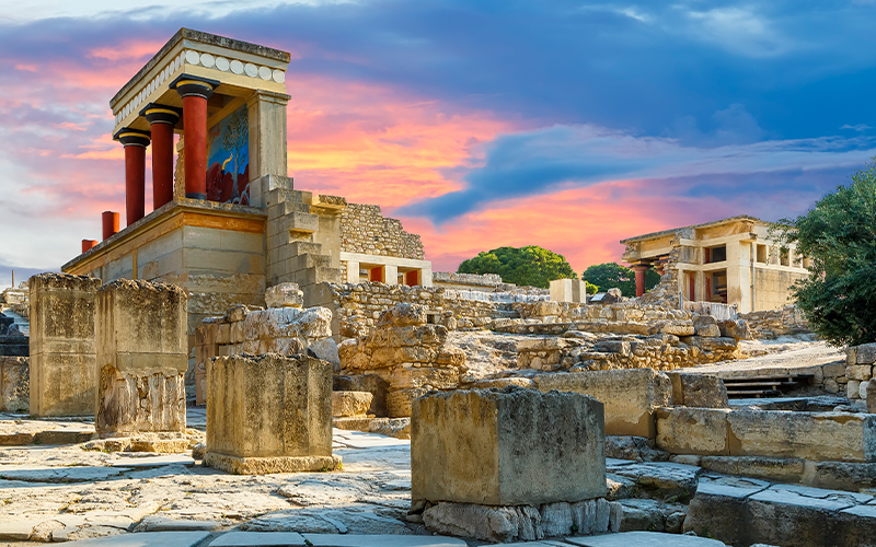 Ausgrabungsst&auml;tte Knossos auf Kreta